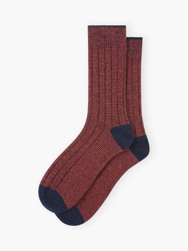 Кашемировые носки в полоску Brora, цвет French Navy & Clementine
Кашемировые носки в полоску Brora, цвет French Navy & Clementine