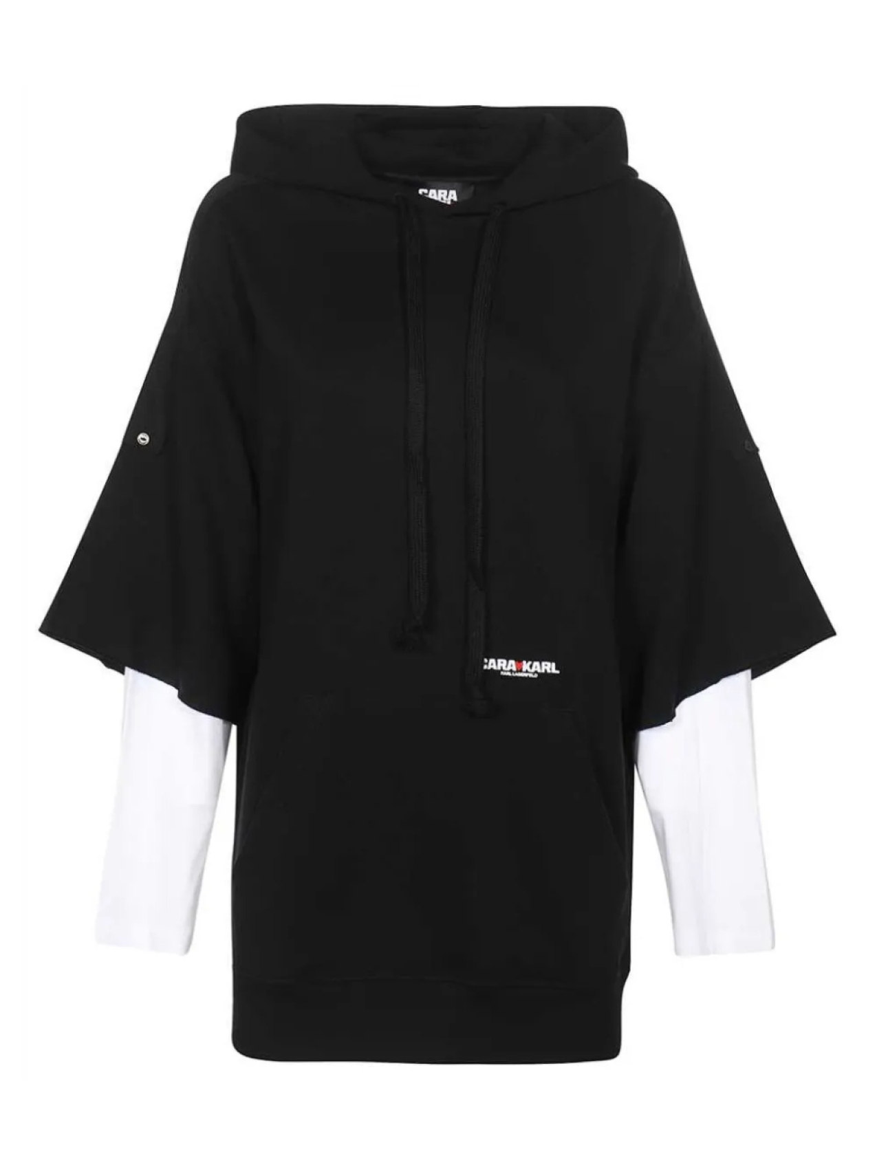 Многослойная толстовка с капюшоном Karl Lagerfeld, черный
Многослойная толстовка с капюшоном Karl Lagerfeld, черный