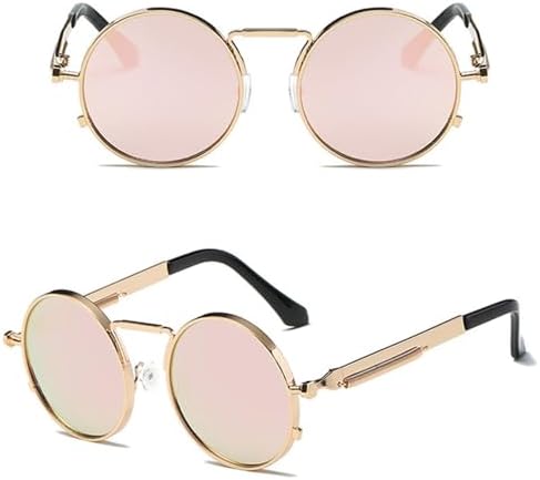 Винтажные мужские солнцезащитные очки 2027 года для женщин в стиле панк, металлическая оправа, круглые солнцезащитные очки для мужчин, защита от ультрафиолета UV400 MTZJH, C6 Gold-pink
Винтажные мужские солнцезащитные очки 2027 года для женщин в стиле панк, металлическая оправа, круглые солнцезащитные очки для мужчин, защита от ультрафиолета UV400 MTZJH, C6 Gold-pink