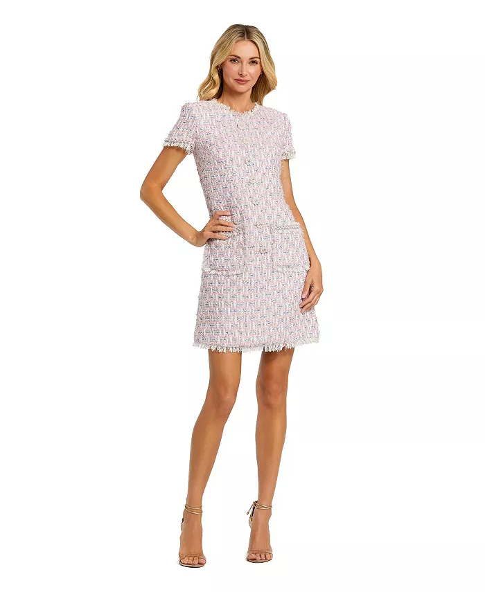 Женское платье-букле с цветочными пуговицами и жемчужными деталями Mac Duggal, розовый
Женское платье-букле с цветочными пуговицами и жемчужными деталями Mac Duggal, розовый