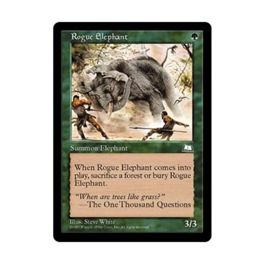 CCG Разбойный слон (клавиша C), MTG - Weatherlight 
CCG Разбойный слон (клавиша C), MTG - Weatherlight