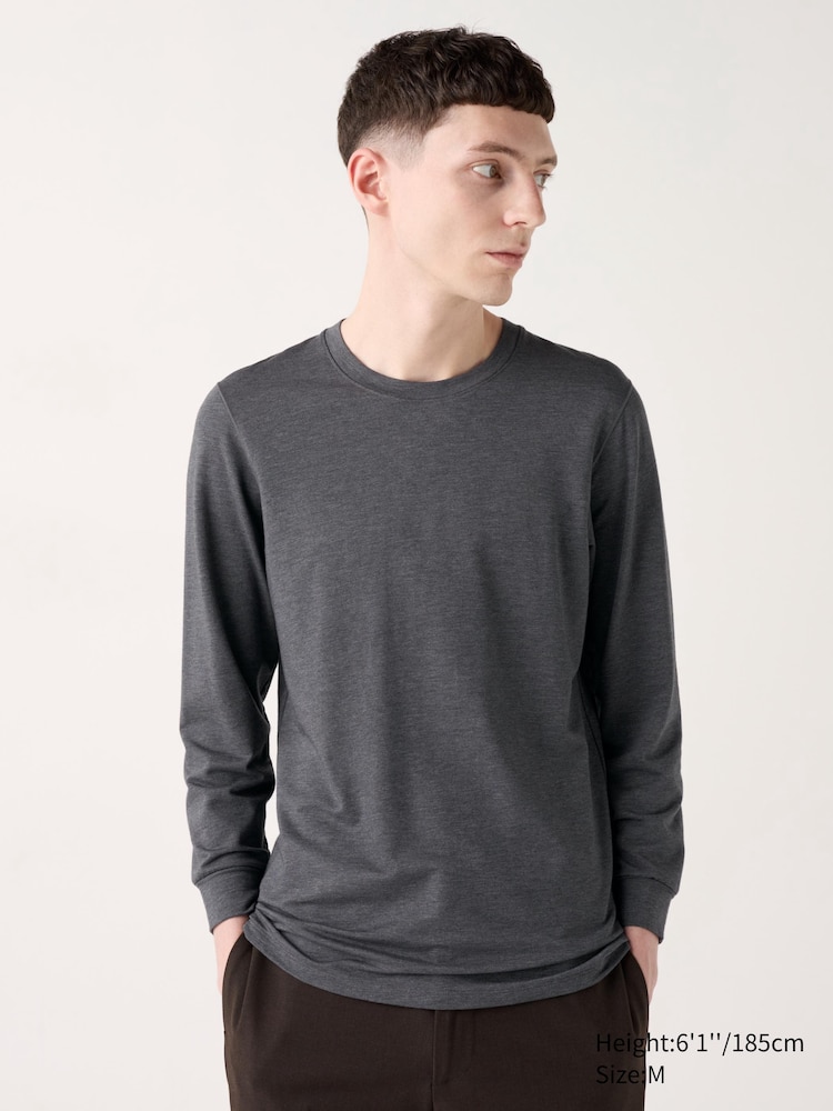Футболка Heattech из хлопка с круглым вырезом, очень теплая Uniqlo, цвет 08 серый
Футболка Heattech из хлопка с круглым вырезом, очень теплая Uniqlo, цвет 08 серый