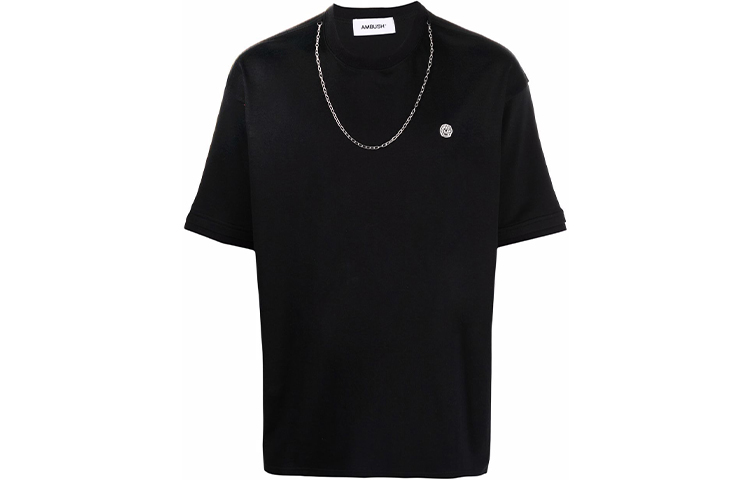 Цепной воротник Детализированный свитер Футболка AMBUSH, Черный
Цепной воротник Детализированный свитер Футболка AMBUSH, Черный