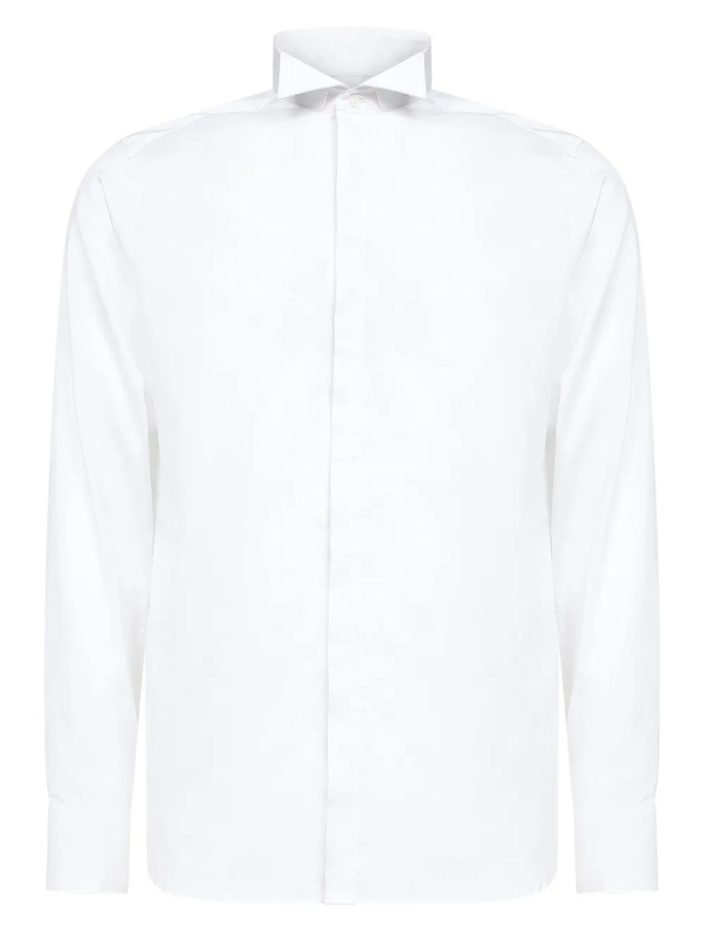 Рубашка с планкой на пуговицах и воротником-крылышком D4.0, белый
Рубашка с планкой на пуговицах и воротником-крылышком D4.0, белый