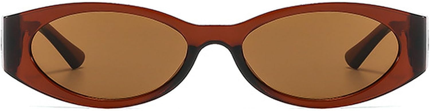 Ретро овальные солнцезащитные очки для женщин в стиле 90-х, маленькие коричневые солнцезащитные очки с защитой от УФ-излучения, модные узкие очки в стиле Y2k mincl, Brown
Ретро овальные солнцезащитные очки для женщин в стиле 90-х, маленькие коричневые солнцезащитные очки с защитой от УФ-излучения, модные узкие очки в стиле Y2k mincl, Brown