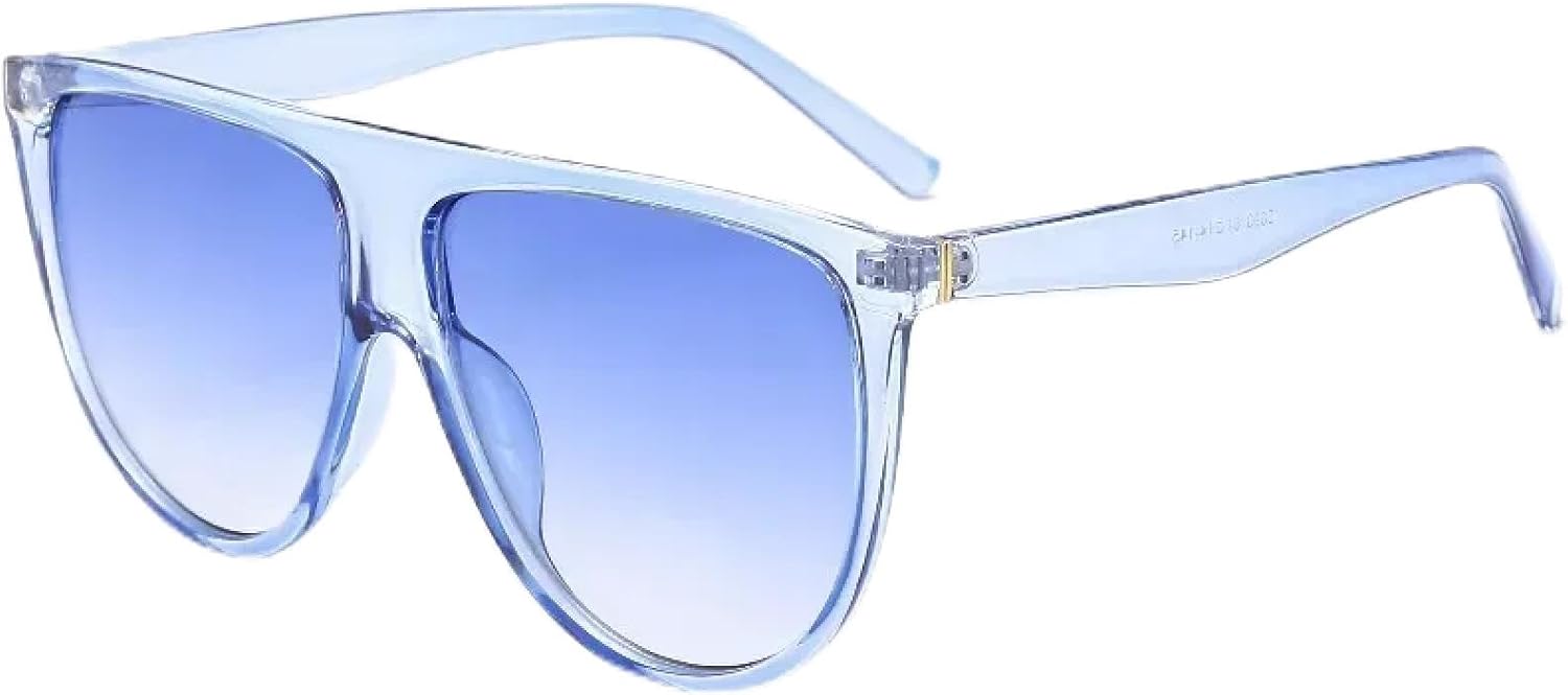 Солнцезащитные очки с защитой от УФ-излучения UV400 | Большая оправа, плоские линзы с градиентным переходом | Для женщин и мужчин, для занятий спортом на открытом воздухе и вождения DSVIGF, Blue
Солнцезащитные очки с защитой от УФ-излучения UV400 | Большая оправа, плоские линзы с градиентным переходом | Для женщин и мужчин, для занятий спортом на открытом воздухе и вождения DSVIGF, Blue