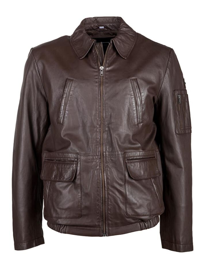 Кожаная куртка JCC miverschließbaren Brusttaschen 48033, коричневый 
Кожаная куртка JCC miverschließbaren Brusttaschen 48033, коричневый