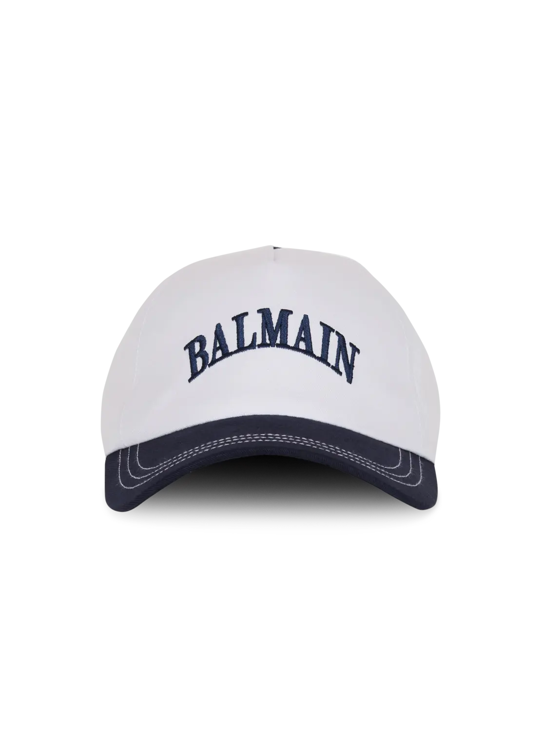 Двухцветная хлопковая кепка Balmain, темно-синий
Двухцветная хлопковая кепка Balmain, темно-синий