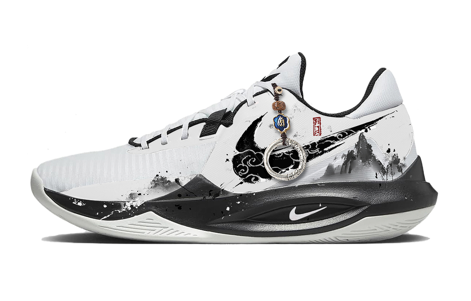 Nike Precision 6 White Ink Cloud Fabric Abrasion Resistant Slip Resistant Low top Basketball Shoes Men's Black White
Nike Precision 6 White Ink Cloud Fabric Abrasion Resistant Slip Resistant Low top Basketball Shoes Men's Black White