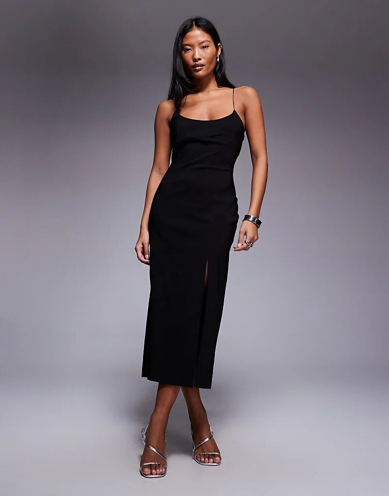 Платье мидакси Vesper Petite с крестообразными бретелями и разрезом на бедре, черное
Платье мидакси Vesper Petite с крестообразными бретелями и разрезом на бедре, черное