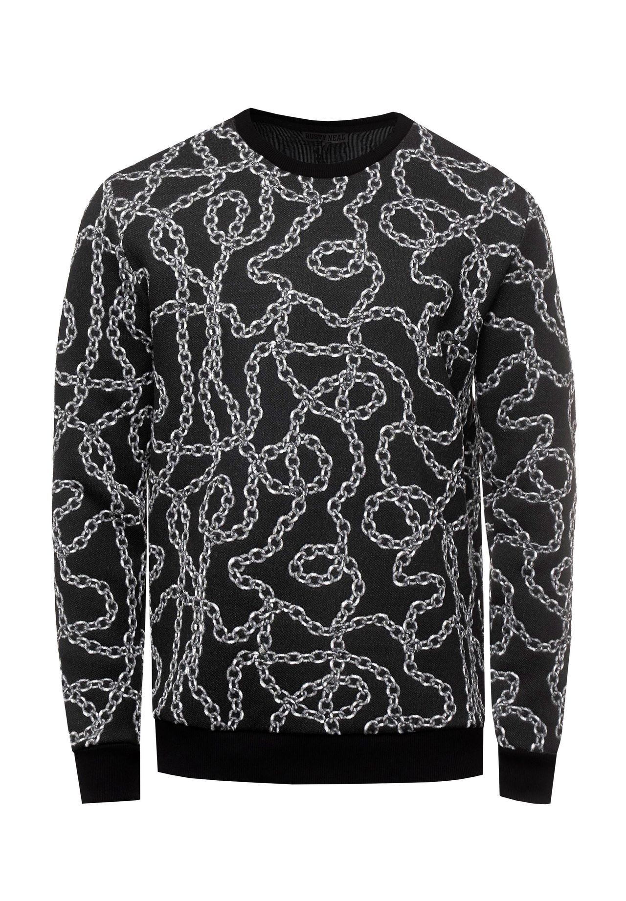 Свитшот с необычным узором RUSTY NEAL, черный
Свитшот с необычным узором RUSTY NEAL, черный