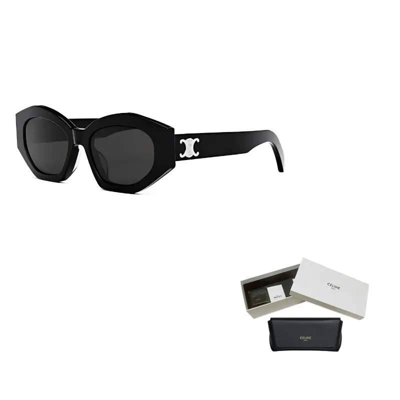 CELINE Неправильная оправа солнцезащитных очков, Black
CELINE Неправильная оправа солнцезащитных очков, Black