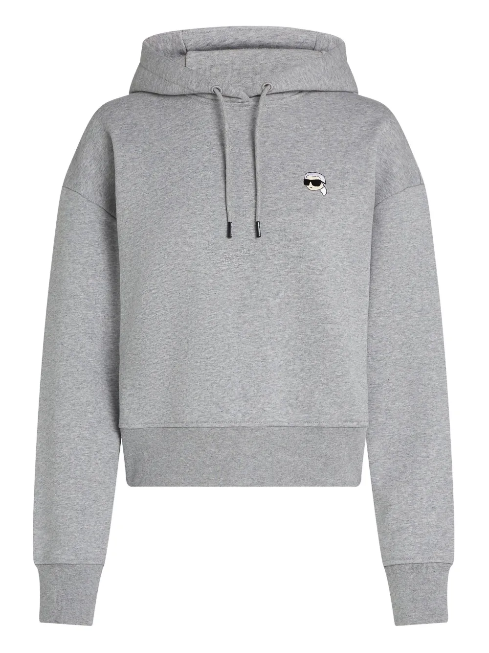 Укороченное худи с нашивкой Ikon KARL LAGERFELD, серый
Укороченное худи с нашивкой Ikon KARL LAGERFELD, серый