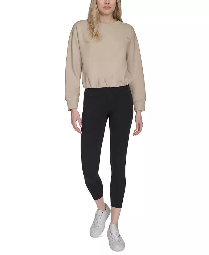 Женский топ из флиса с логотипом и подолом-пузырем Calvin Klein, коричневый/бежевый
Женский топ из флиса с логотипом и подолом-пузырем Calvin Klein, коричневый/бежевый