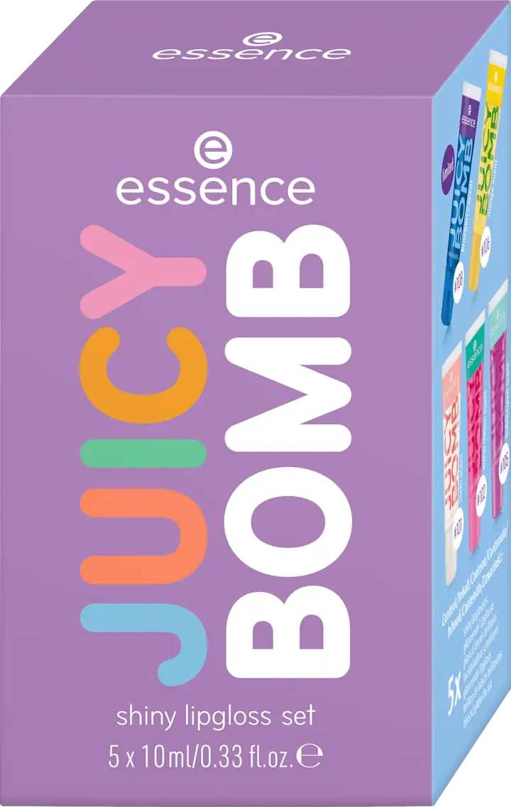 Блеск для губ essence Lipgloss Juicy Bomb Set 5tlg 02 Sweet & Glossy!, 1 St
Блеск для губ essence Lipgloss Juicy Bomb Set 5tlg 02 Sweet & Glossy!, 1 St