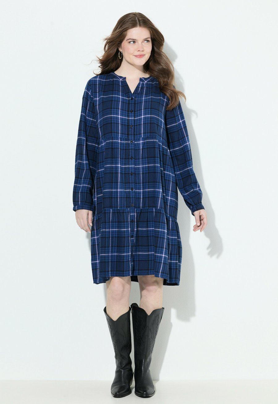 Платье Ulla Popken PLAID LONG SLEEVE, Marine/Dark Blue
Платье Ulla Popken PLAID LONG SLEEVE, Marine/Dark Blue