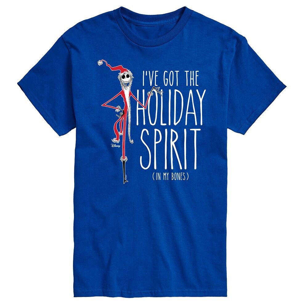 Мужская футболка Holiday Spirit In My Bones с рисунком Disney's «Кошмар перед Рождеством», синий
Мужская футболка Holiday Spirit In My Bones с рисунком Disney's «Кошмар перед Рождеством», синий