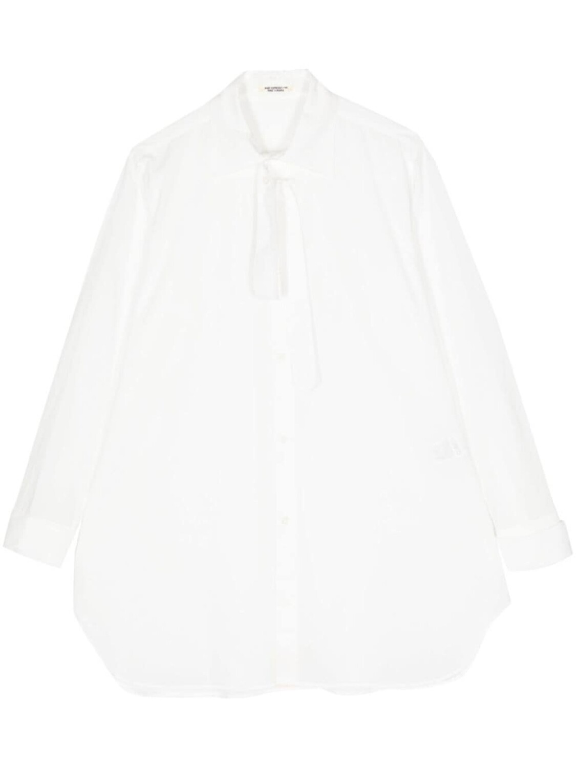 Рубашка с бантом Yohji Yamamoto, белый
Рубашка с бантом Yohji Yamamoto, белый