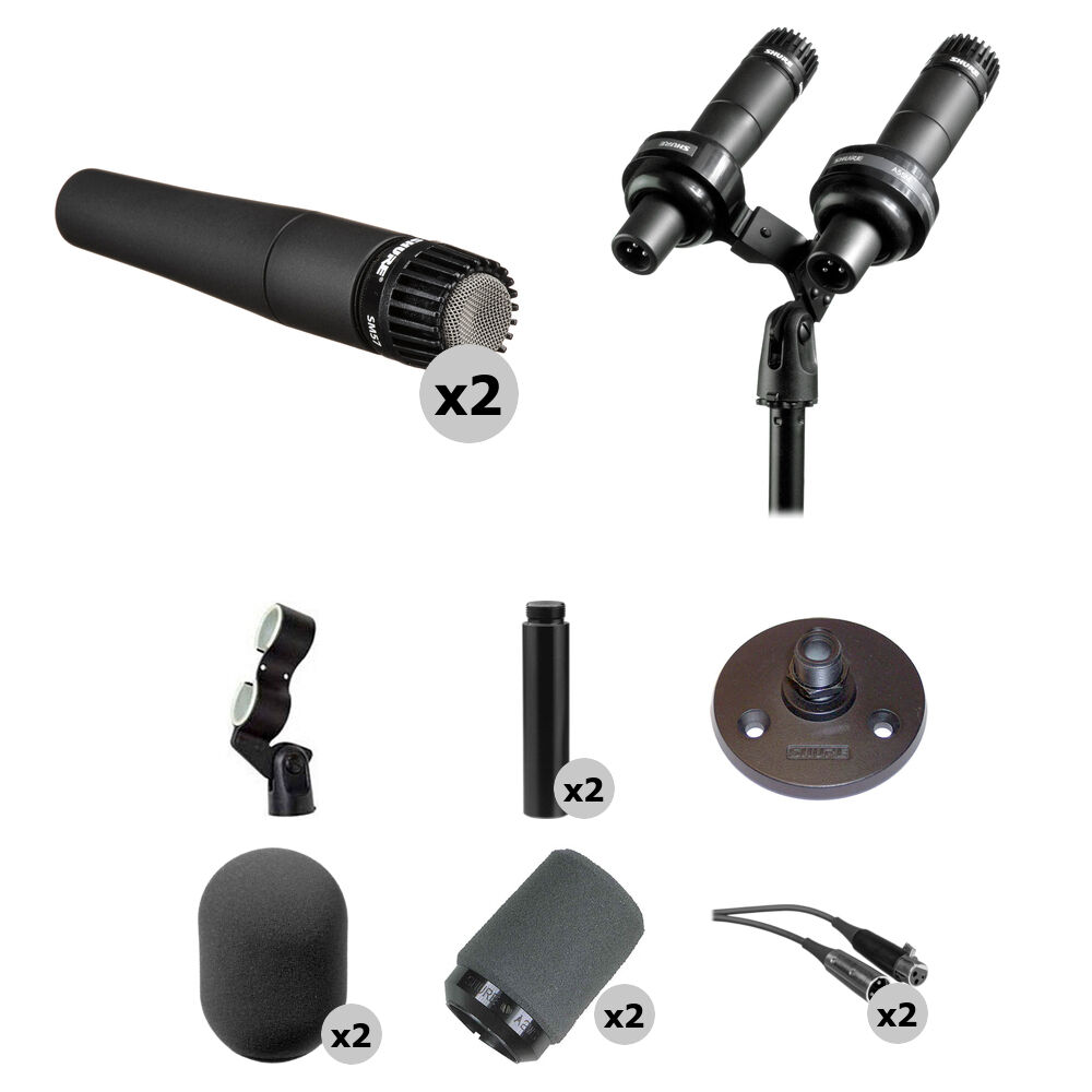 Динамический микрофон Shure Dual SM57 Microphones and Podium Mounting Kit SM57VIP
Динамический микрофон Shure Dual SM57 Microphones and Podium Mounting Kit SM57VIP