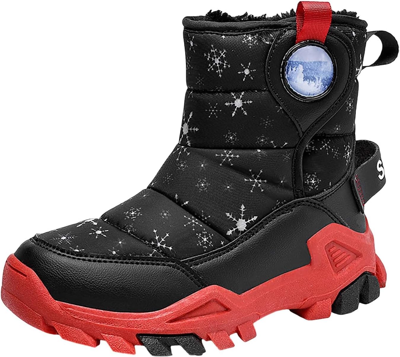 Водонепроницаемые детские зимние ботинки для девочек и мальчиков, малышей, с флисовой подкладкой, утепленные, противоскользящие ботинки средней высоты Generic, черный
Водонепроницаемые детские зимние ботинки для девочек и мальчиков, малышей, с флисовой подкладкой, утепленные, противоскользящие ботинки средней высоты Generic, черный