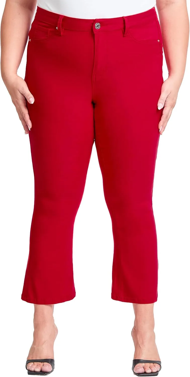 YMI Women's Plus Hyperstretch Cropped Kick Flare Pants
YMI Women's Plus Hyperstretch Cropped Kick Flare Pants