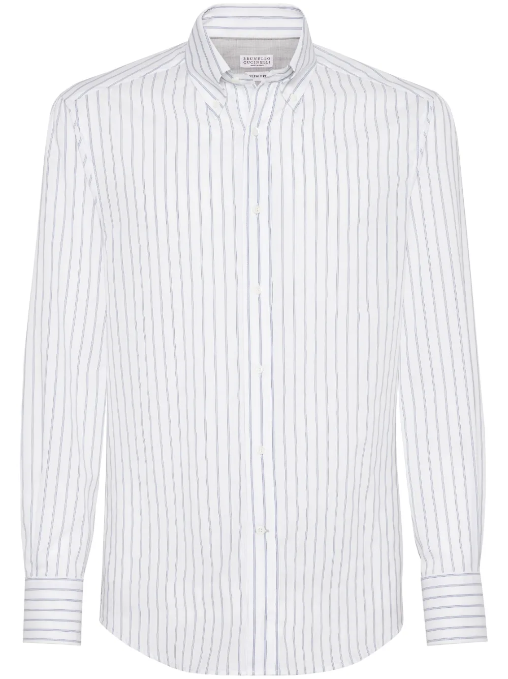 Рубашка в полоску Brunello Cucinelli, белый
Рубашка в полоску Brunello Cucinelli, белый