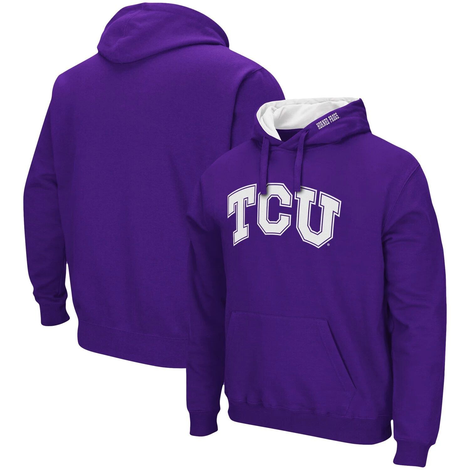 Мужской фиолетовый пуловер с капюшоном TCU Horned Frogs Arch & Logo 3.0 Colosseum
Мужской фиолетовый пуловер с капюшоном TCU Horned Frogs Arch & Logo 3.0 Colosseum
