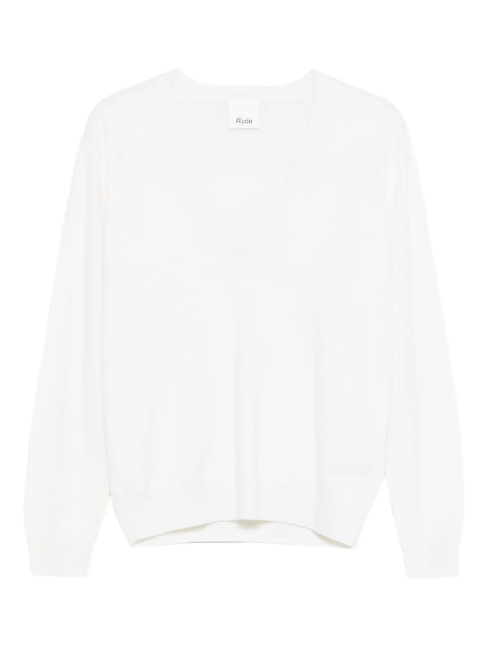 Свитер с V-образным вырезом Allude, белый
Свитер с V-образным вырезом Allude, белый