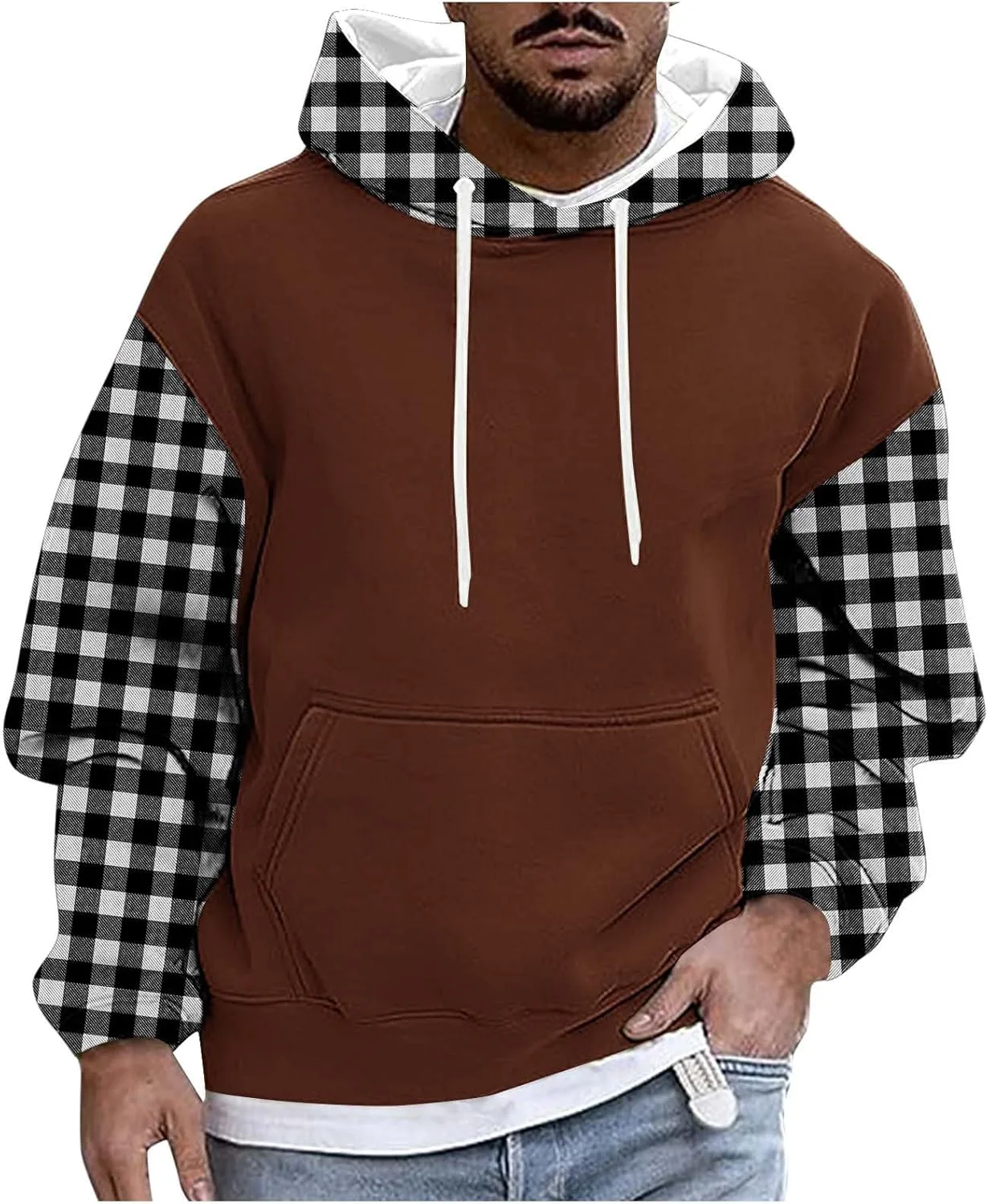 Мужской оверсайз худи с карманом
Мужской оверсайз худи с карманом