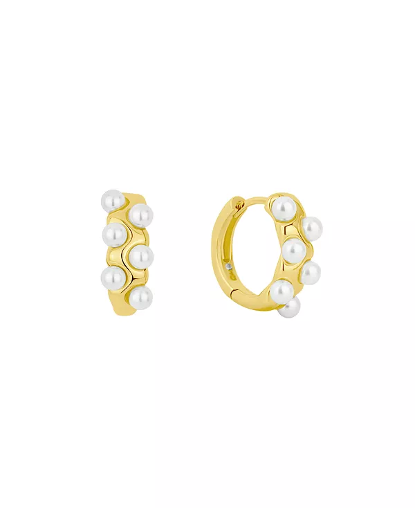 Серьги-Кольца с имитацией культивированного жемчуга And Now This, gold
Серьги-Кольца с имитацией культивированного жемчуга And Now This, gold