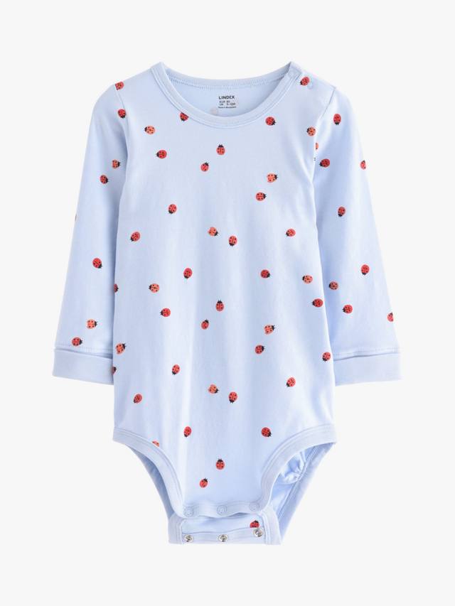 Детское боди с божьей коровкой с длинным рукавом Lindex, светло-синий
Детское боди с божьей коровкой с длинным рукавом Lindex, светло-синий