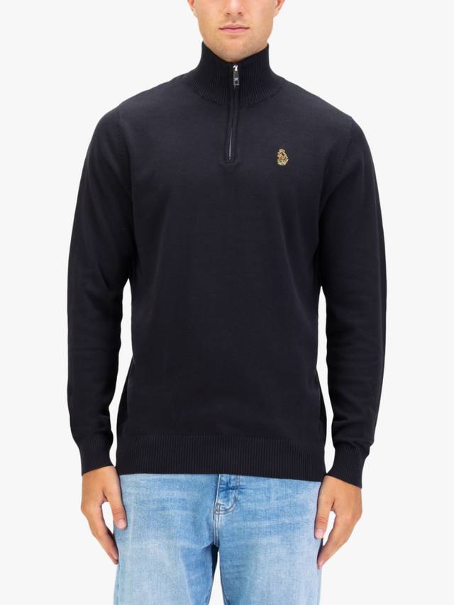 Pretender хлопковый тонкий трикотажный джемпер с молнией на четверть LUKE 1977, Black
Pretender хлопковый тонкий трикотажный джемпер с молнией на четверть LUKE 1977, Black