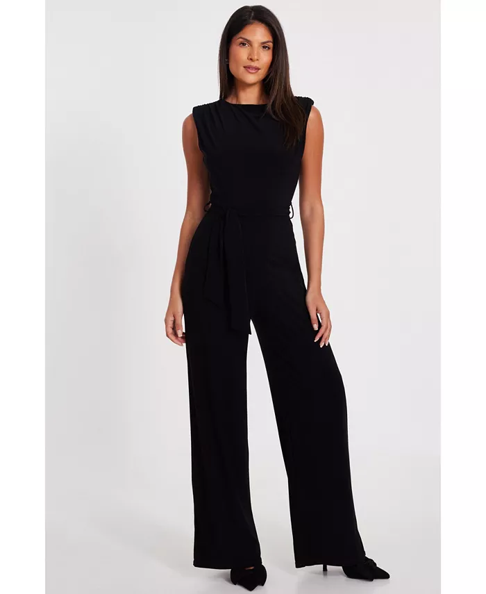 Женский комбинезон ITY с завязкой на талии QUIZ, черный
Женский комбинезон ITY с завязкой на талии QUIZ, черный