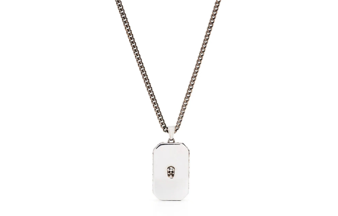 Кулон с черепом на цепочке Alexander McQueen, серебряный
Кулон с черепом на цепочке Alexander McQueen, серебряный