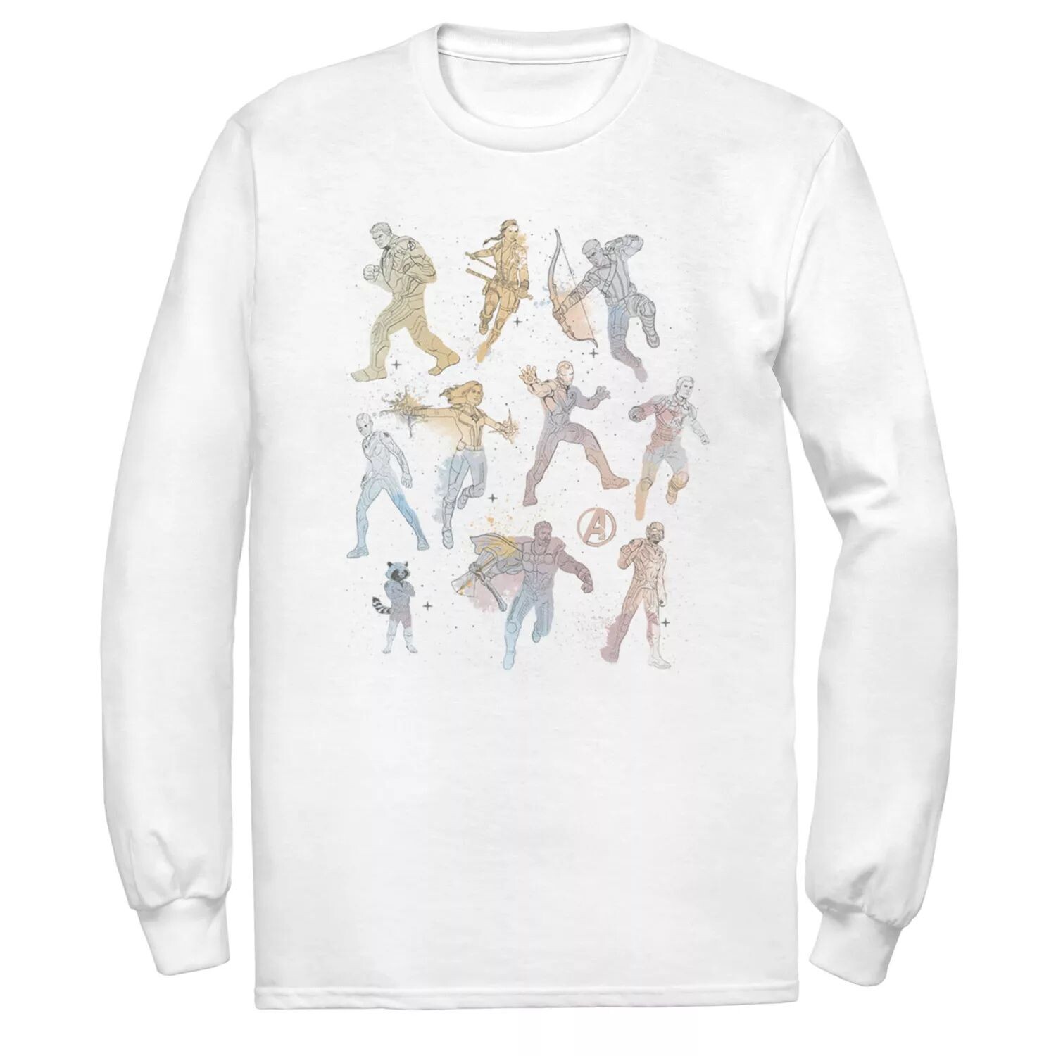 Мужская футболка с акварельным рисунком Marvel Avengers Endgame Licensed Character 
Мужская футболка с акварельным рисунком Marvel Avengers Endgame Licensed Character