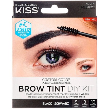 Набор для окрашивания бровей Kiss Brow Tint DIY Kit Black 2 x 10ml
Набор для окрашивания бровей Kiss Brow Tint DIY Kit Black 2 x 10ml