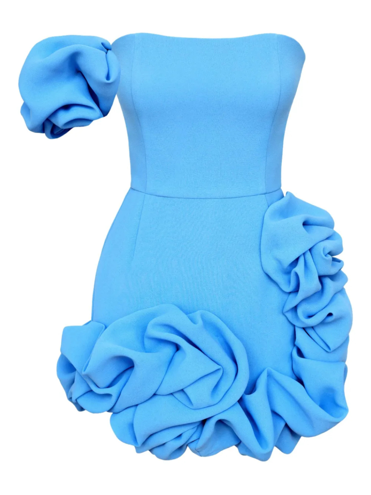 POST MERIDIEM платье мини на одно плечо, синий