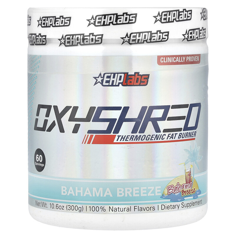 EHPlabs, OxyShred, термогенное средство для сжигания жира, багамский бриз, 300 г (10,6 унции)
EHPlabs, OxyShred, термогенное средство для сжигания жира, багамский бриз, 300 г (10,6 унции)