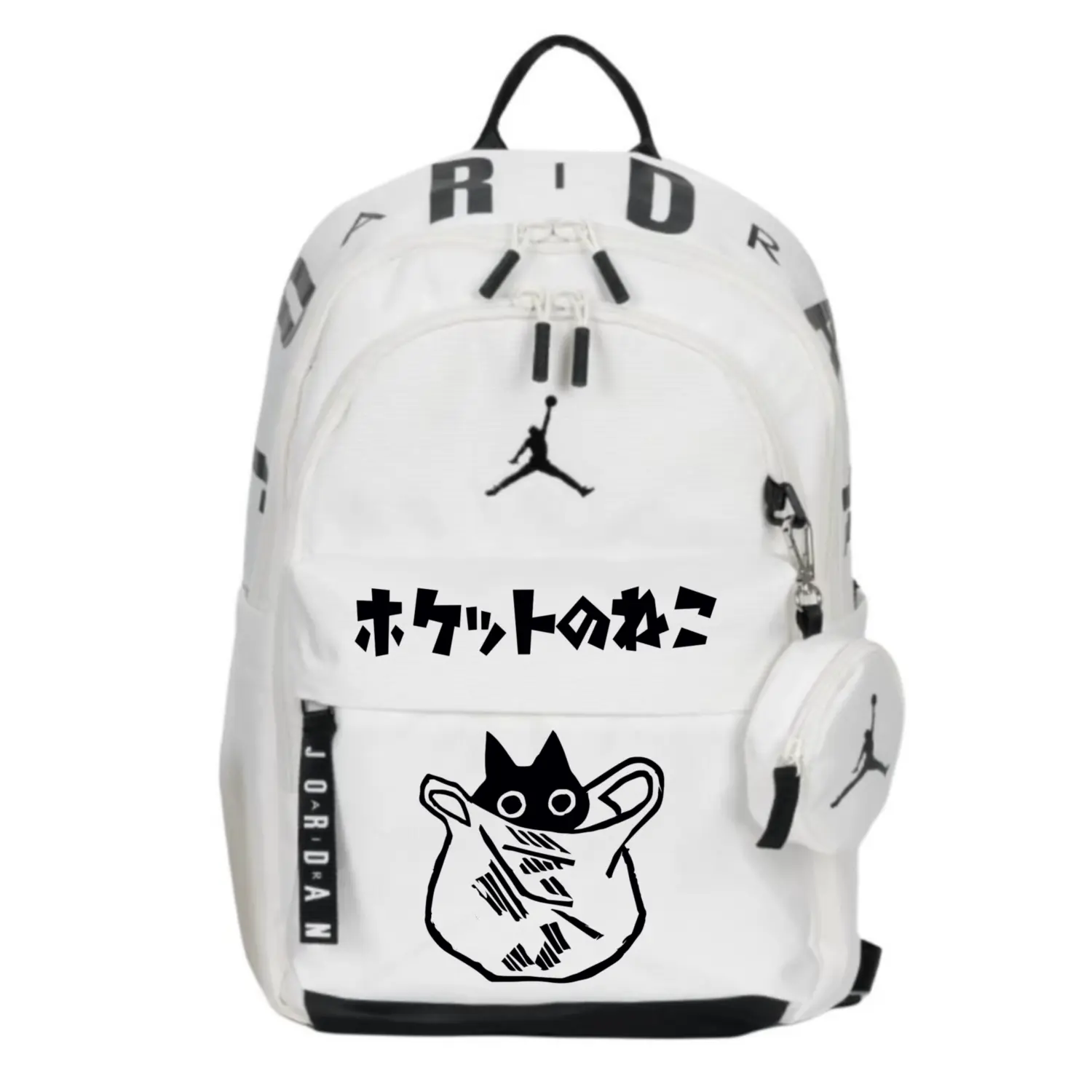 Jordan Полиэстеровый рюкзак обычный унисекс белый, Pocket Kitten
Jordan Полиэстеровый рюкзак обычный унисекс белый, Pocket Kitten