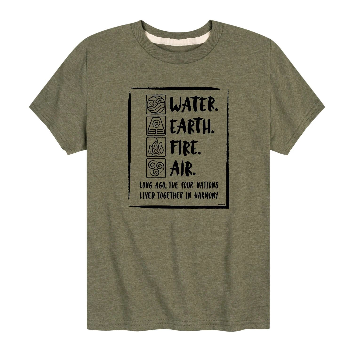 Футболка с рисунком «Вода, Земля, Огонь, Воздух» для мальчиков 8–20 лет «Аватар: Последний маг воздуха» Licensed Character, зеленый
Футболка с рисунком «Вода, Земля, Огонь, Воздух» для мальчиков 8–20 лет «Аватар: Последний маг воздуха» Licensed Character, зеленый