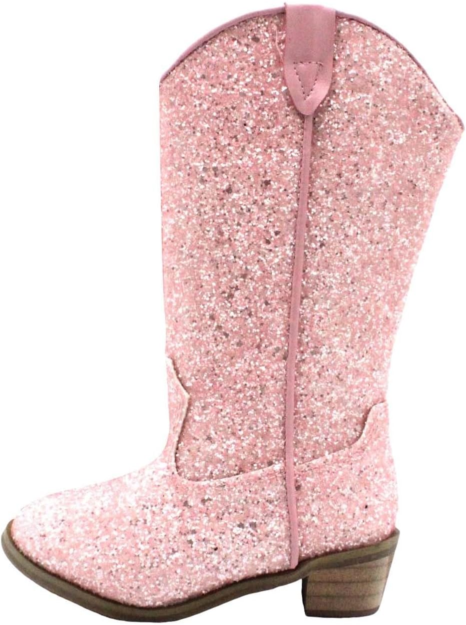 Детские ковбойские блестящие сапоги с запрокидным носком, противоскользящие, с острым носком, средней голени, вестерн с низким каблуком для маленьких и больших детей Generic, Pink
Детские ковбойские блестящие сапоги с запрокидным носком, противоскользящие, с острым носком, средней голени, вестерн с низким каблуком для маленьких и больших детей Generic, Pink