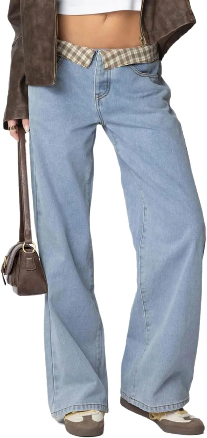 Женские джинсы Baggy Straight Leg Mid Rise с потертостями и патчем MRNYQBM
Женские джинсы Baggy Straight Leg Mid Rise с потертостями и патчем MRNYQBM