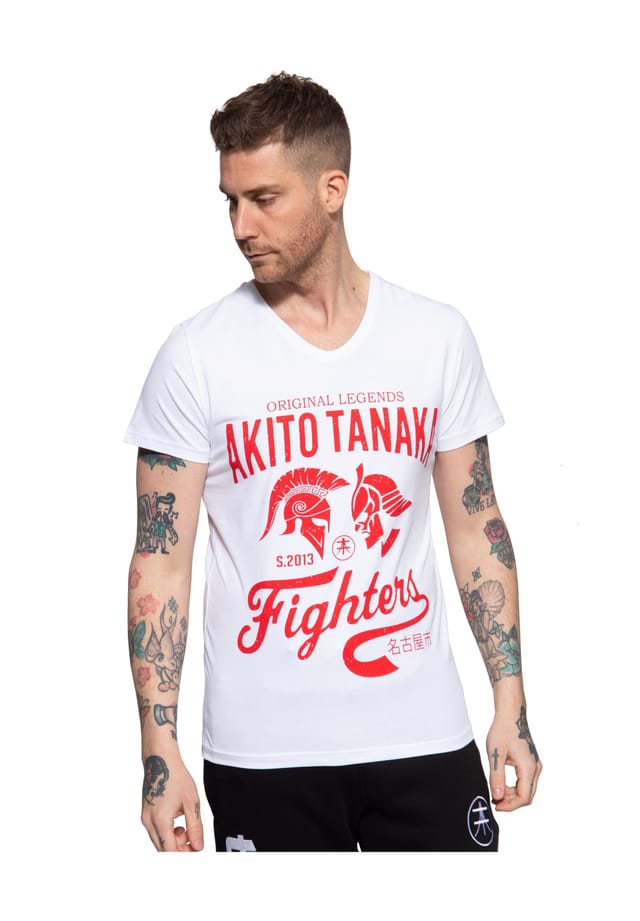 Футболка с крутым контрастным принтом бойцов-гладиаторов Akito Tanaka, белый
Футболка с крутым контрастным принтом бойцов-гладиаторов Akito Tanaka, белый