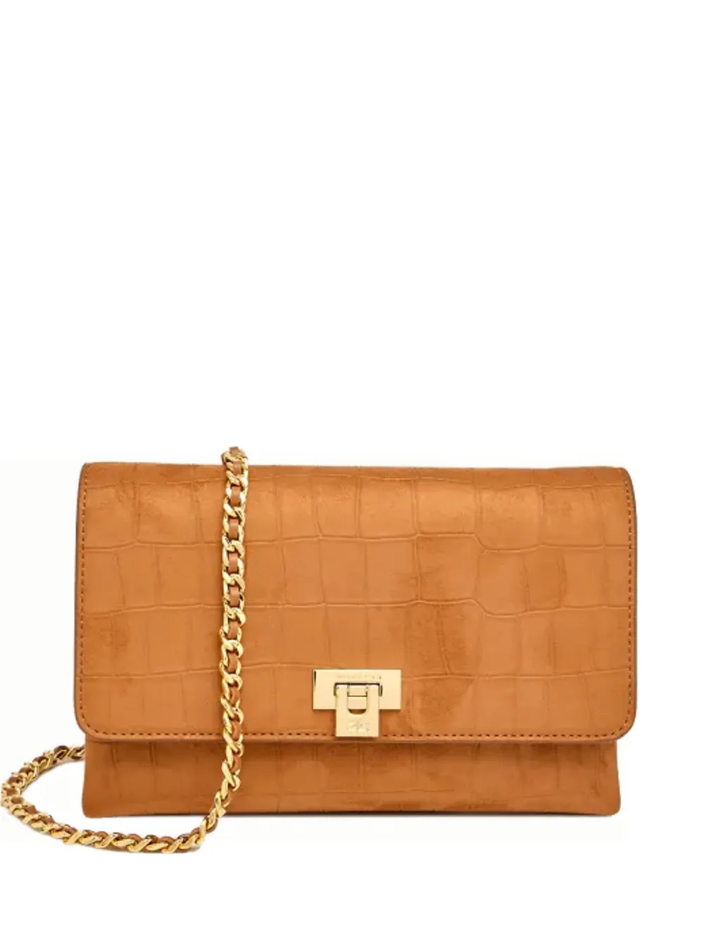 Клатч на цепочке с эффектом крокодиловой кожи Elisabetta Franchi, коричневый
Клатч на цепочке с эффектом крокодиловой кожи Elisabetta Franchi, коричневый