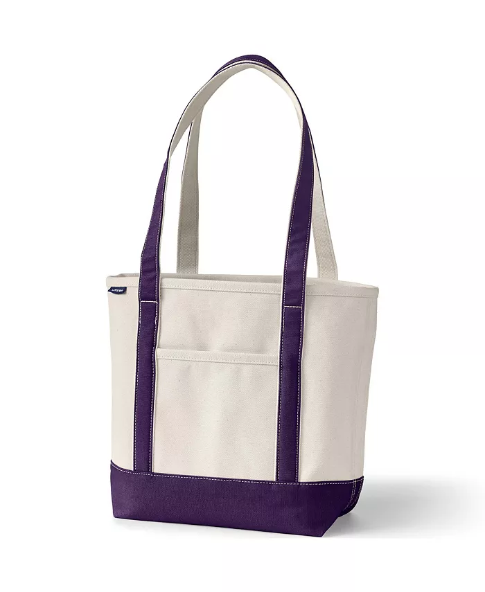 Средняя натуральная холщовая сумка-шоппер с пятью карманами и длинными ручками Lands' End, белый
Средняя натуральная холщовая сумка-шоппер с пятью карманами и длинными ручками Lands' End, белый