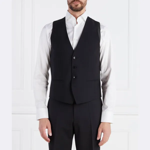 Узкий жилет строгого кроя Boss, черный
Узкий жилет строгого кроя Boss, черный