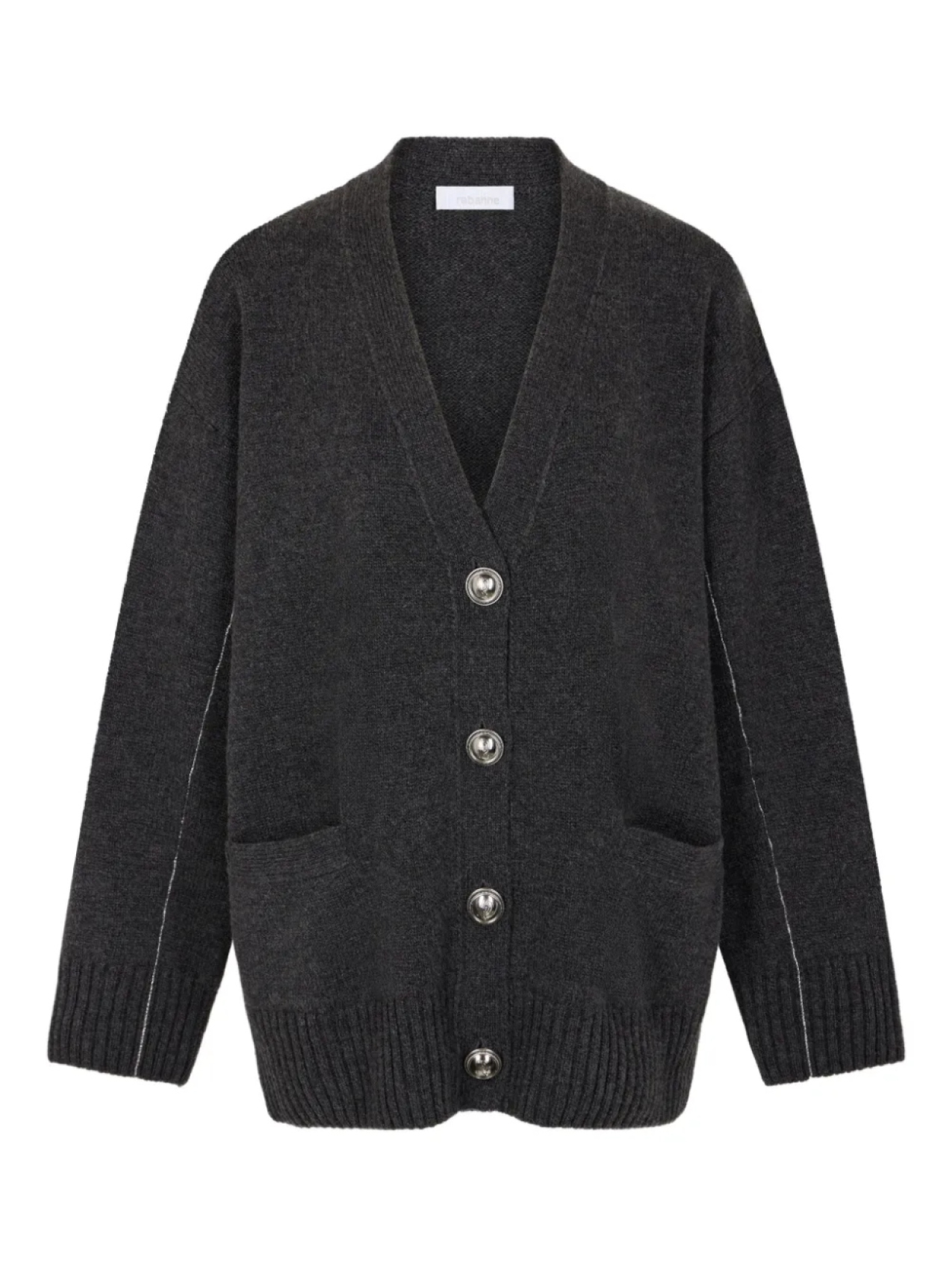Rabanne кардиган на пуговицах, серый
Rabanne кардиган на пуговицах, серый