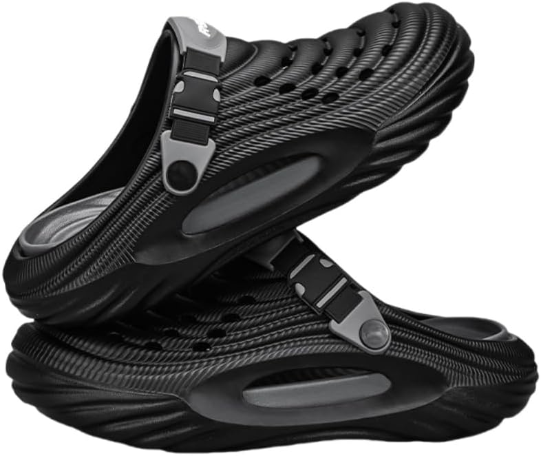 Мужские дышащие сабо без застежек - удобная обувь с быстрой сушкой и толстой амортизирующей подошвой для использования дома и на улице - в нескольких цветах Clolinde, черный
Мужские дышащие сабо без застежек - удобная обувь с быстрой сушкой и толстой амортизирующей подошвой для использования дома и на улице - в нескольких цветах Clolinde, черный