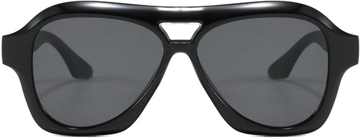 Модные солнцезащитные очки-пилот с двойной перемычкой для женщин, в стиле ретро, сине-зеленые, с защитой от УФ-излучения UV400, для мужчин, в тренде, в стиле панк mincl, Black
Модные солнцезащитные очки-пилот с двойной перемычкой для женщин, в стиле ретро, сине-зеленые, с защитой от УФ-излучения UV400, для мужчин, в тренде, в стиле панк mincl, Black