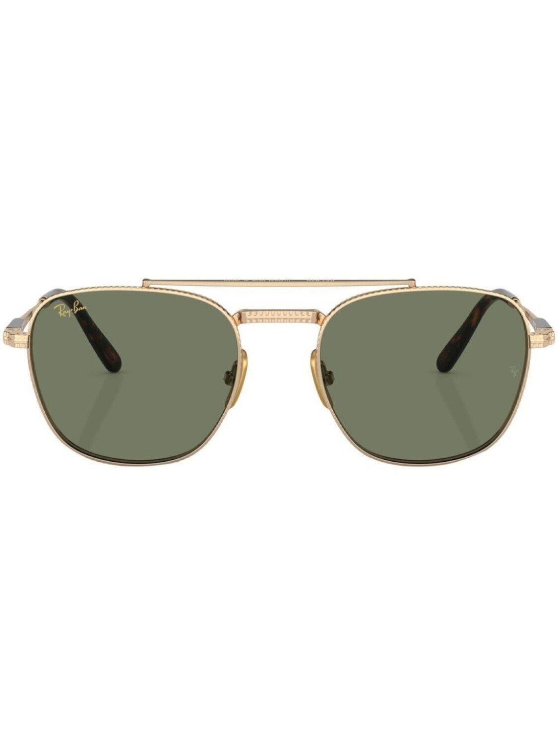 Солнцезащитные очки-пилоты Frank II Titanium Ray-Ban, золотистый 
Солнцезащитные очки-пилоты Frank II Titanium Ray-Ban, золотистый